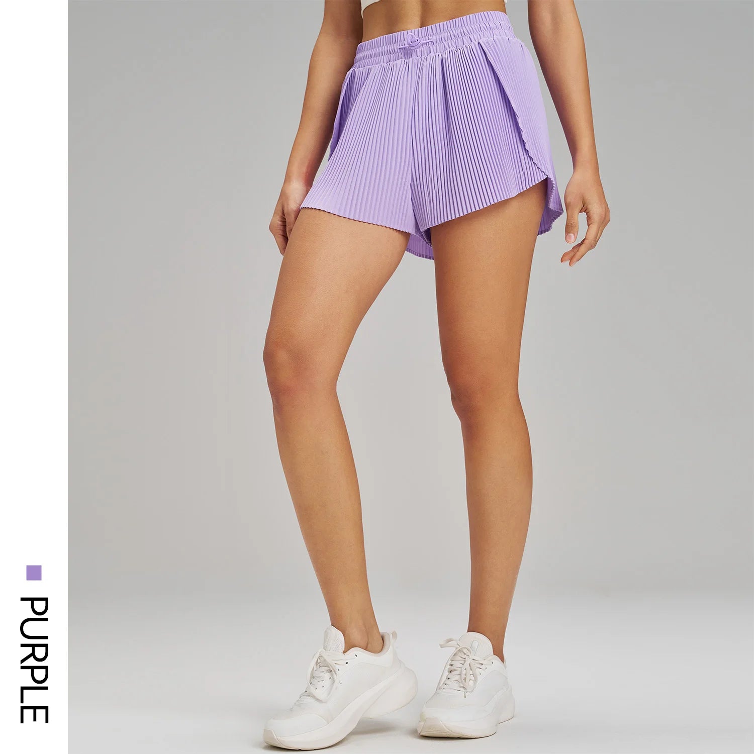 Women’s Sports Yoga Skirt Shorts – Pleated 2-in-1 Quick-Dry Fitness Pants